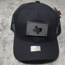 Load image into Gallery viewer, Blackout Texas Emblem Trucker Hat