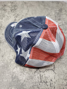 American Flag Trucker Hat with Patch