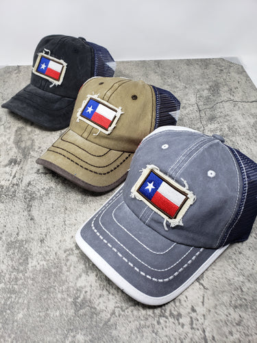 Texas Flag Trucker Hat with Patch